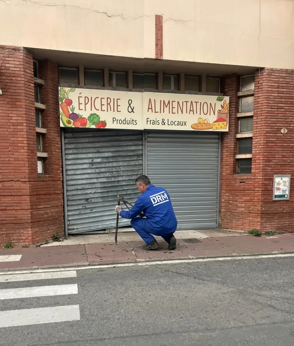Rideau de boutique débloqué — Rideau métallique au Blanc-Mesnil Rideau de boutique débloqué — Rideau métallique au Blanc-Mesnil